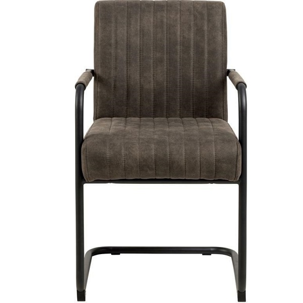 Krzesło z podłokietnikami Adele antracytowe - ACTONA